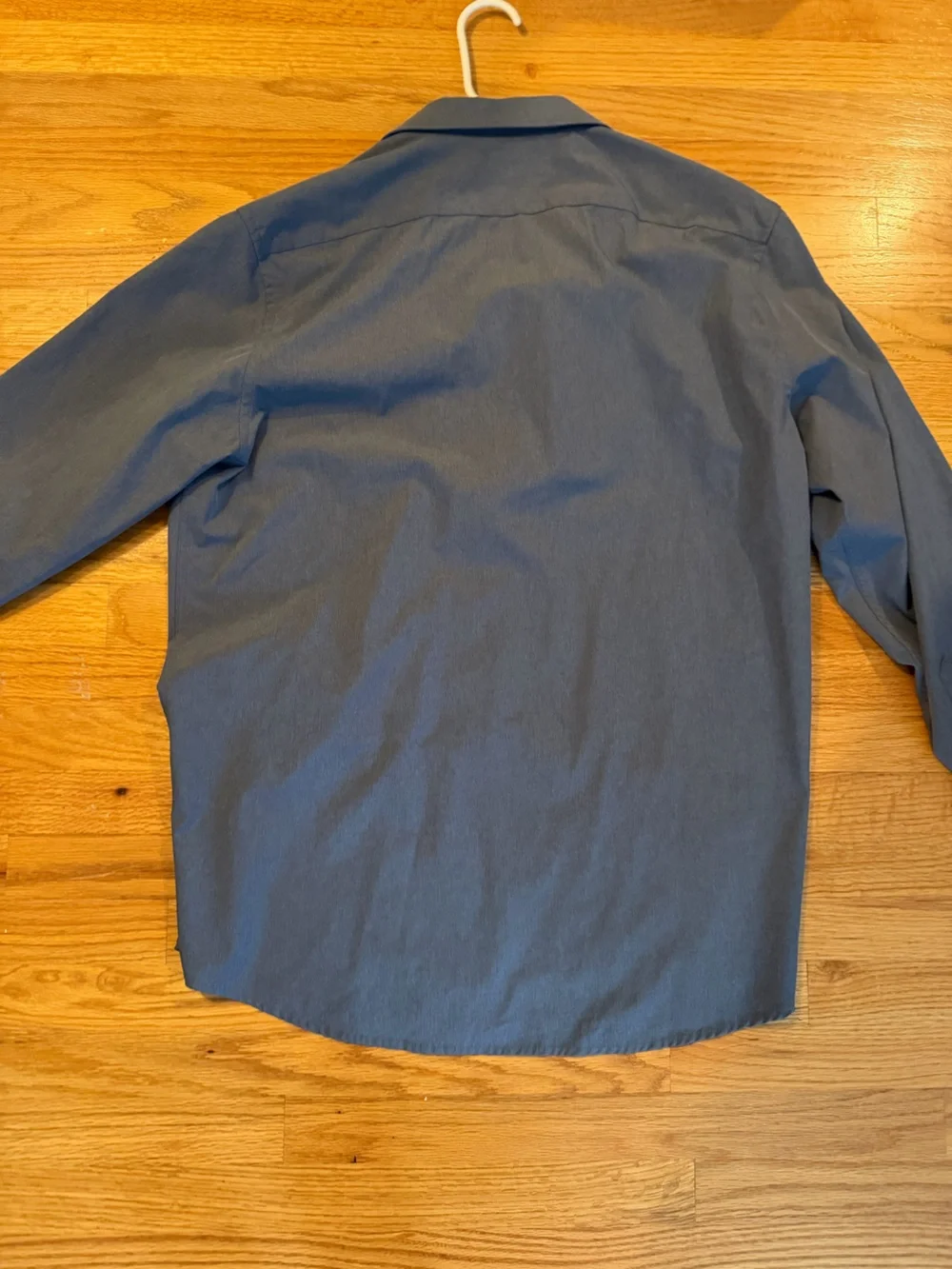 Men's Lightweight Blue performance Button down XL slim